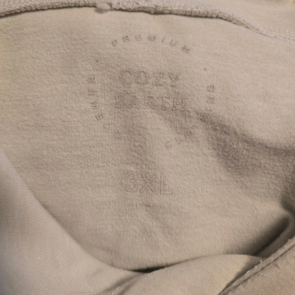 Cozy Earth Men's Bamboo Hoodie Light Grey Pullover Sweatshirt‎ Size 3XL